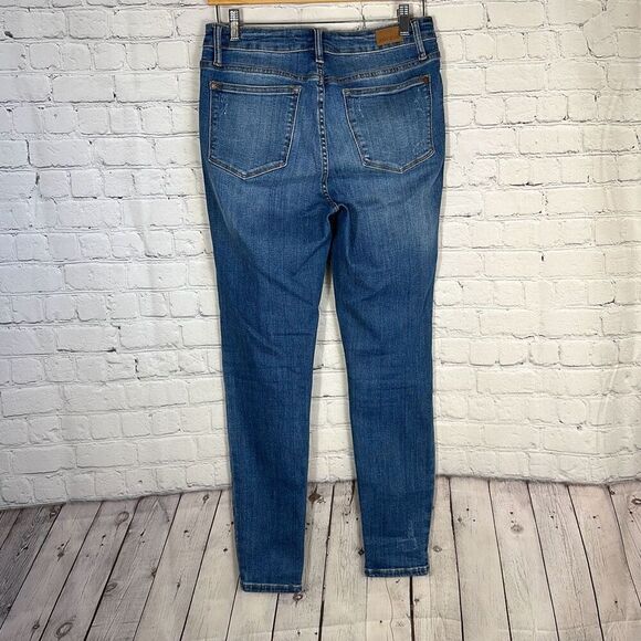 Judy Blue Lemon Patch High Waist Skinny Jeans Style 88233 size 7/28 - Picture 7 of 12